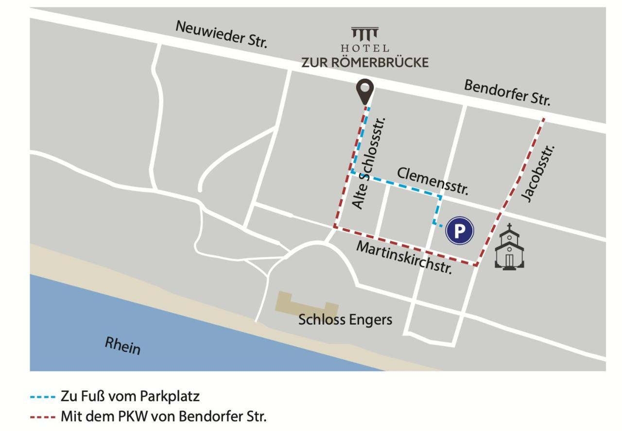 Hotel Zur Roemerbruecke Нойвід Екстер'єр фото